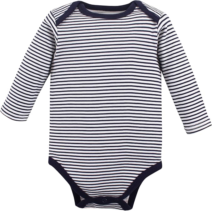 Hudson Baby baby-boys Cotton Long-sleeve Bodysuits 3-pack - Image 4