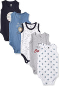 Hudson Baby Unisex Baby Cotton Sleeveless Bodysuits by HudsonBaby