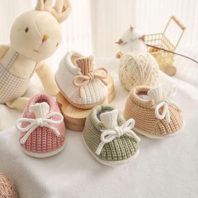 Baby Booties Infant Booties Knit Newborn Shoes - Image 5