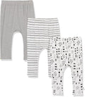 HonestBaby Unisex-Baby Multipack Harem Pants Roomy Fit Pull on Bottoms 100% by HonestBaby