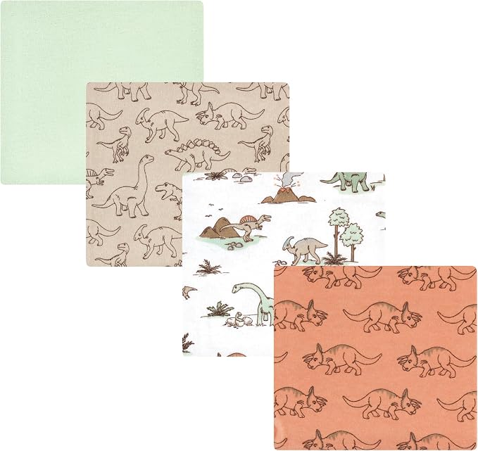Luvable Friends Little Treasure Flannel Receiving Blankets 4pk by Luvable+Friends