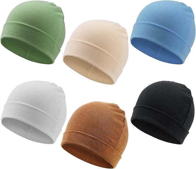 DRESHOW BQUBO 6 Pack Baby Beanie Hats by DRESHOW