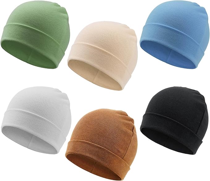 DRESHOW BQUBO 6 Pack Baby Beanie Hats by DRESHOW