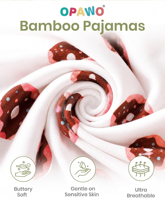 OPAWO Bamboo Sleepers for Baby Boy Pajamas Bamboo Pajamas Baby Romper 0-24M | 2 - Image 3