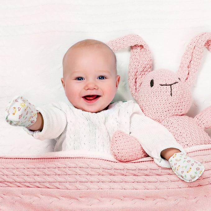 Geyoga 40 Pairs Newborn Baby No Scratch Mittens | Newborn Infant Toddler Mittens - Image 5