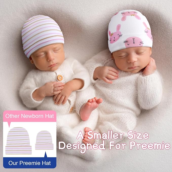 Newcotte 6 Preemie Hats - Image 4