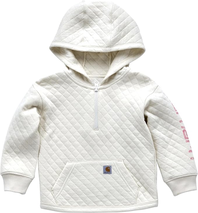 Carhartt girls Long-sleeve Half-zip Hooded Sweatshirt by Carhartt