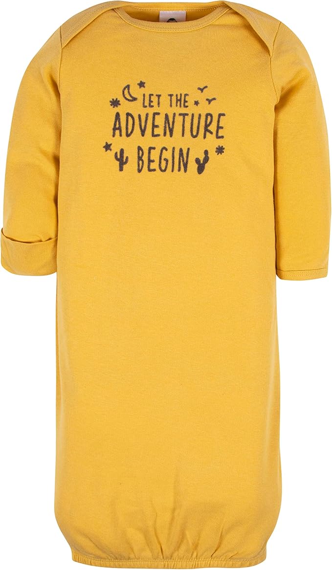 Gerber Baby Boys & Girls 4-Pack Sleeper Gown - Image 2