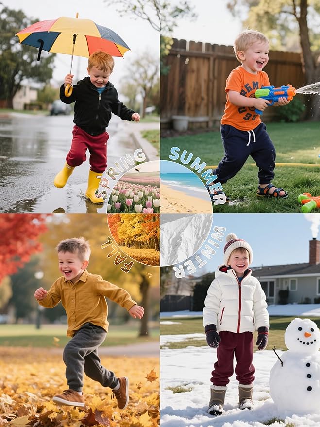 3 Pack Fleece Toddler Boys Sweatpants Kids Joggers Soft Cotton Toddler Boys Girls Sweatpants with Pocket Drawstring