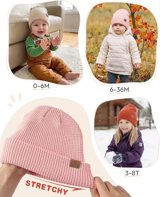 QEUOYSS Baby Beanie Toddler Infant Winter Hat - Image 6