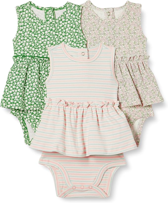 Amazon Essentials Baby Girls' Sleeveless Bodysuit Dress by AmazonEssentials