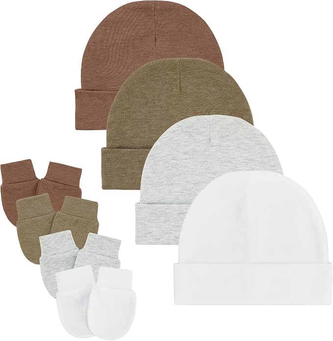 Zando Anti-Scratch Baby Hats Mittens Warm Newborn Infant Boys Girls 0-6M | by ZANDO