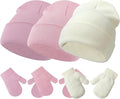 Baby Hats and Mittens Set Infant Toddler Beanie Cap Newborn Gloves by SeaZaela