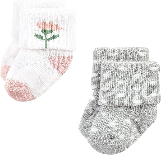 Hudson Baby Baby 8-pack Cotton Rich Newborn and Terry Socks - Image 6