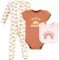 Hudson Baby Unisex Cotton Sleep and Play, Bodysuit and Bandana Bib Set by HudsonBaby