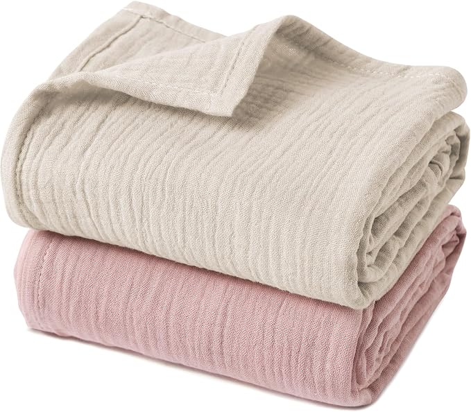 GLLQUEN BABY Muslin Swaddle Blankets by GLLQUENBABY