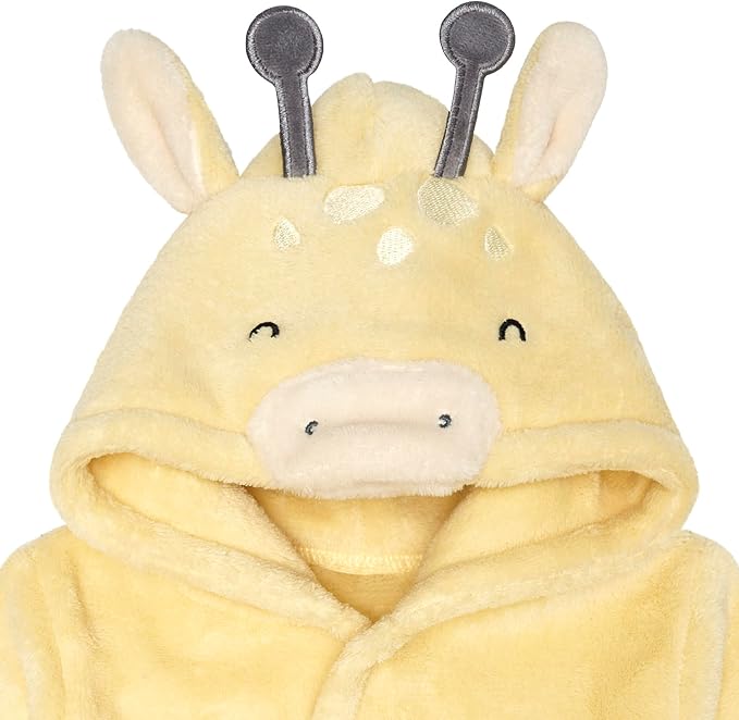 Gerber Baby Boys & Girls Plushy Soft Hooded Animal Character Bathrobe - Image 7