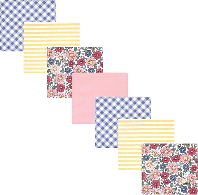 Hudson Baby Unisex Baby Cotton Poly Flannel Receiving Blankets Bundle, One Size by HudsonBaby