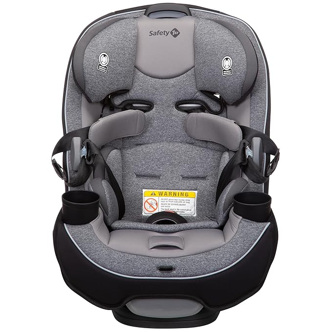 Safety 1st Grow and Go All-in-One Slim Convertible Car Seat, Rear Facing, 5-40 lbs, Forward Facing (30–65 lbs), High Back Booster Seat 40-100 pounds, Shadow