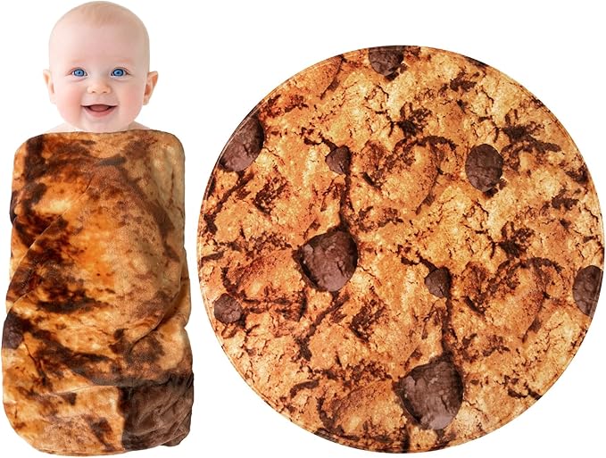 mermaker Cookies Baby Swaddle Blanket by Mermaker
