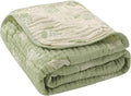 Muslin Baby Blanket, Organic Cotton Blend Jacquard | 43x43 Inches, Reversible by HardNok