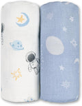 GLLQUEN BABY Muslin Swaddle Blankets 2Pk Receiving Blanket Large 35" x 40" | by GLLQUENBABY