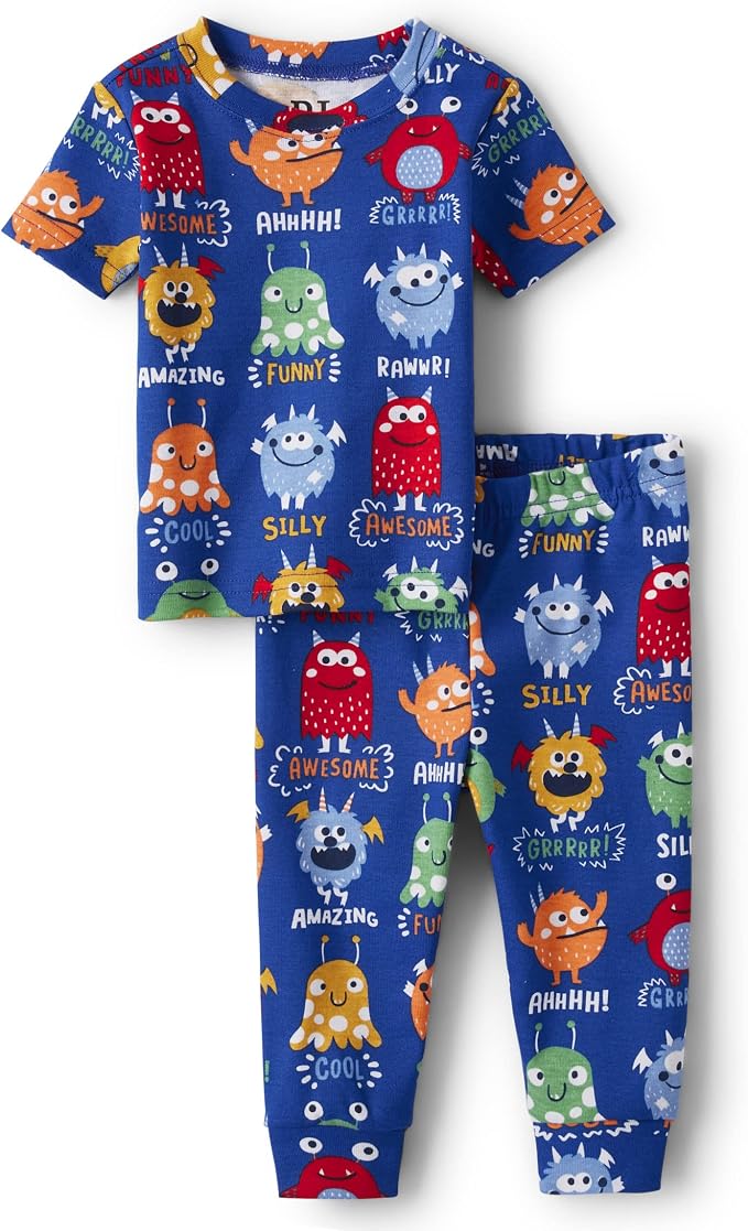 The Children's Place Baby Boys' Snug Fit 100% Cotton Short Sleeve Top and Pants by TheChildrensPlace