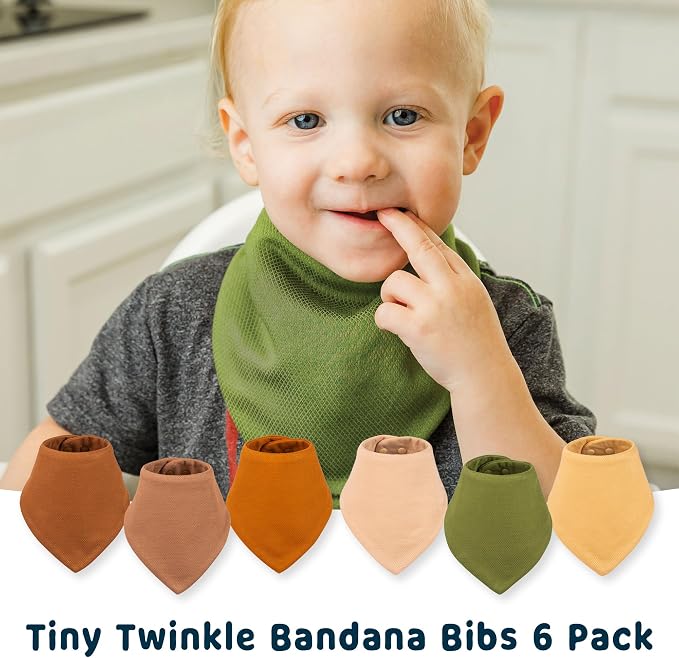 Tiny Twinkle Bandana Scarf Bibs - Image 7