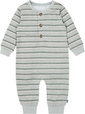 Modern Moments by Gerber Baby Henley Waffle Knit Romper by ModernMomentsbyGerber