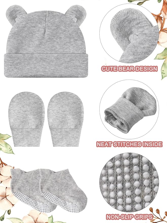 Geyoga Newborn Baby Hat Set - Image 4