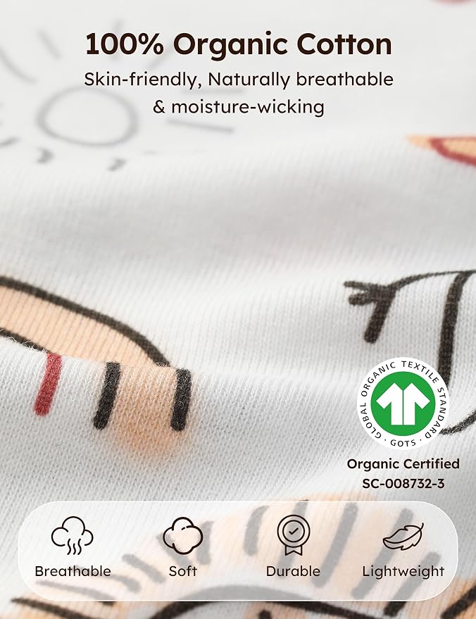 Yoofoss Baby Boy Romper 0-18 Months 100% Organic Cotton Newborn Summer Clothes - Image 2