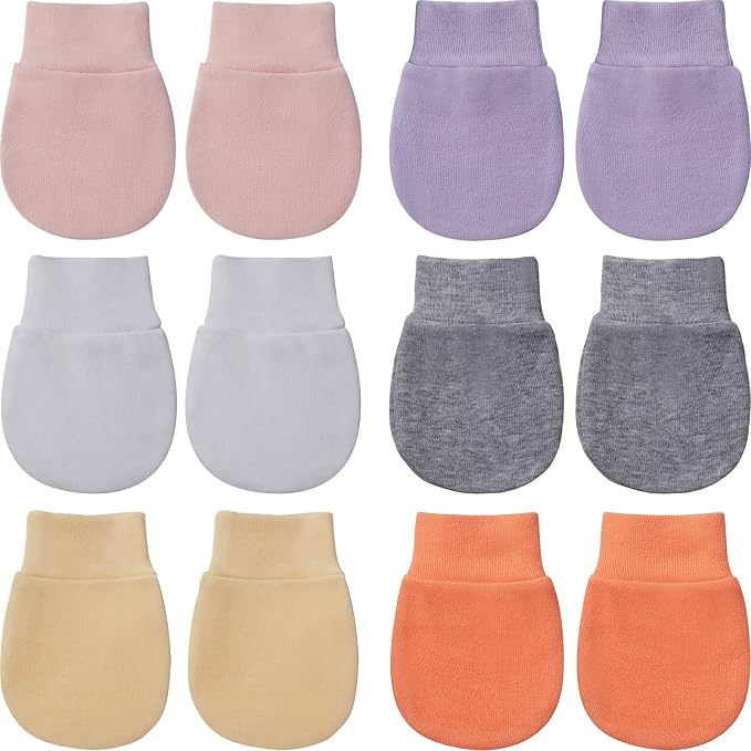 Geyoga 6 Pairs Baby Mittens Newborn No Scratch Gloves Infant | Anti Scratch by Geyoga