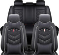 Leather Car Seat Covers Fit for LR Range Rover Sport 2023-2025, 5 Seater Waterproof and Wear-Resistant Seat Cover Interior Accessories(Full Set with Pillow,Black&White)