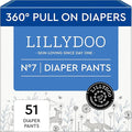 LILLYDOO Diaper Pants Toddlers - Size 6 (29+ lbs), Half-Monthly Supply (57 Count), Skin-Friendly, Ultrasoft, Chlorine-Free, Snug Fit & Absorbent Pull On Diapers