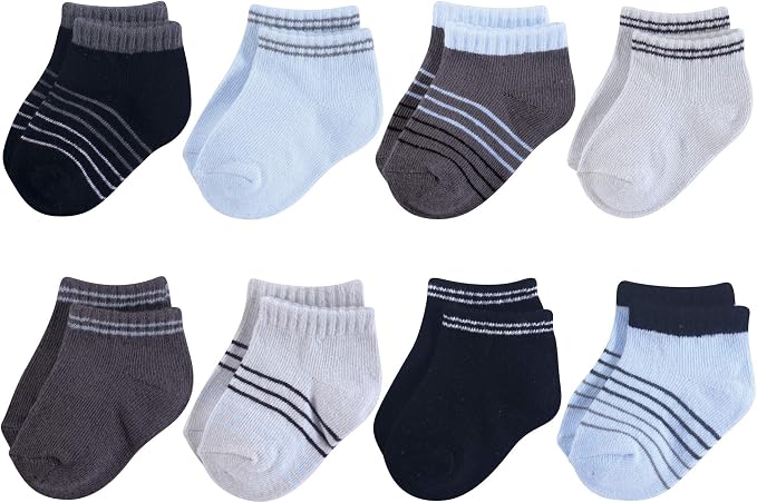 Hudson Baby Baby 8-pack Cotton Rich Newborn and Terry Socks by HudsonBaby