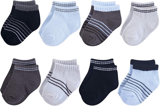 Hudson Baby Baby 8-pack Cotton Rich Newborn and Terry Socks by HudsonBaby