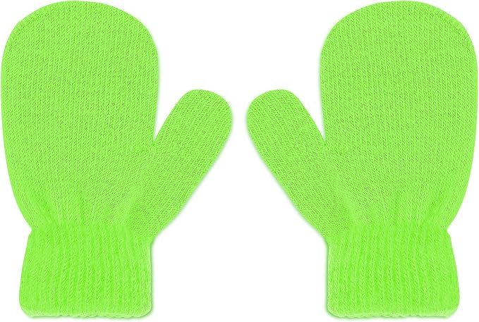 UTTPLL Toddler Magic Stretch Gloves Mittens Multicolor Soft Knit Gloves Warm - Image 2