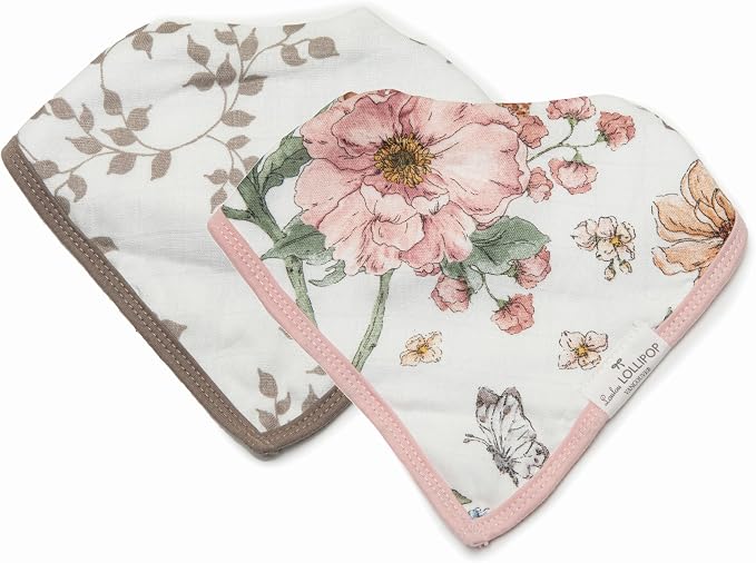 Loulou Lollipop Muslin Bandana Bib Drool Bib Set by LoulouLollipop