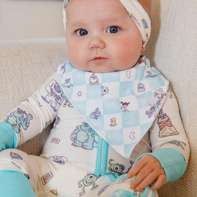 Copper Pearl Baby Bibs 4 Pack, Printed Bandana Drool Bibs - Image 3