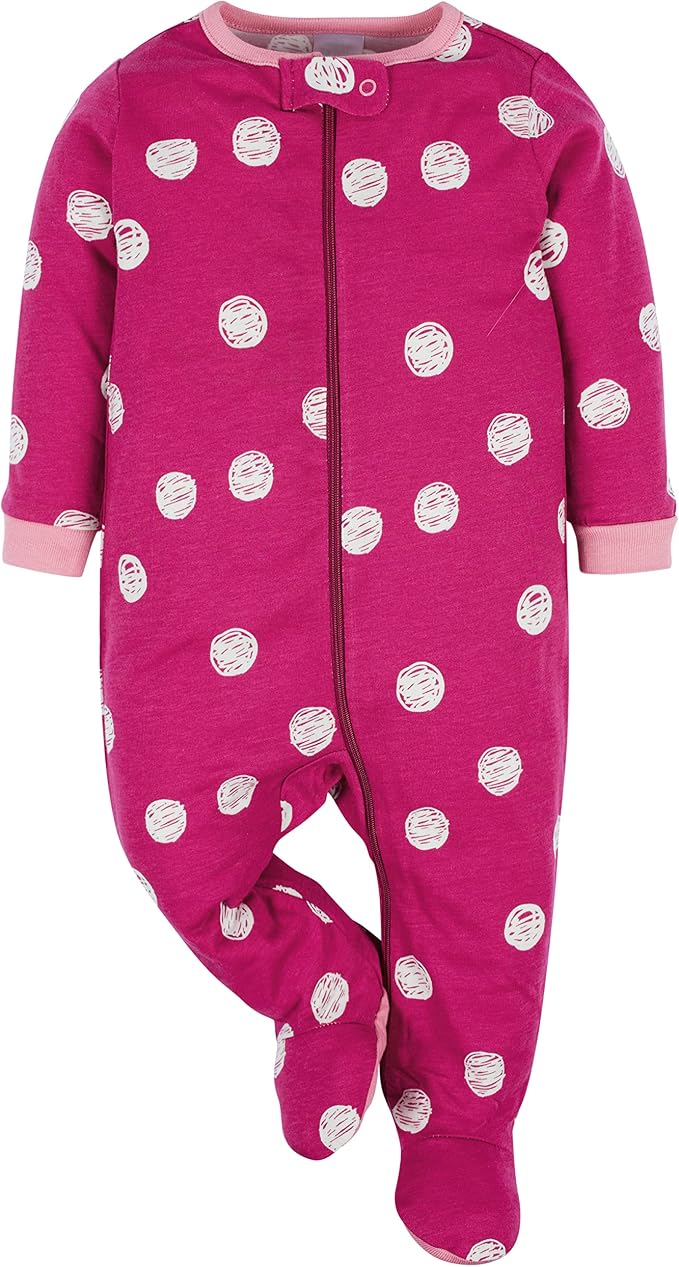 Onesies Brand Baby Girls 4-Pack Sleep 'N Play Footies Multi Pack - Image 3
