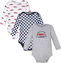 Hudson Baby baby-boys Cotton Long-sleeve Bodysuits 3-pack by HudsonBaby