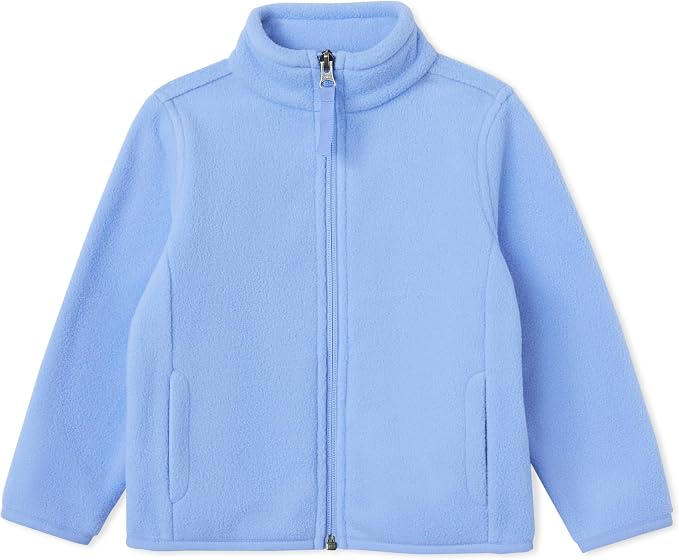 Amazon Essentials Unisex Kids' Polar Fleece Full-Zip Mock Jacket by AmazonEssentials