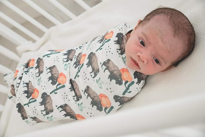 Copper Pearl Swaddle Blankets for Newborns | Soft Stretchy Receiving Blankets - Image 4