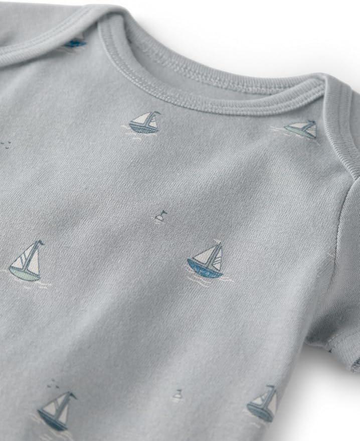 little planet by carter's Unisex Baby 3-pack Short Sleeve Bodysuits Made - Image 2