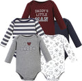 Hudson Baby baby-boys Cotton Long-sleeve Bodysuits 5-pack by HudsonBaby