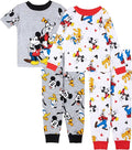 Disney Boys' 4-Piece Snug-fit Cotton Matching Comfortable Pajama Set, Soft & by Disney