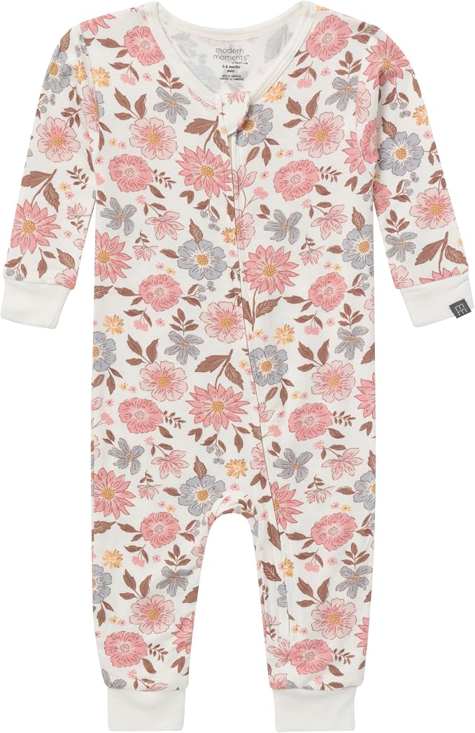 Modern Moments by Gerber Baby Viscose 2-pack Footless Tight Fitting Pajamas - Image 2