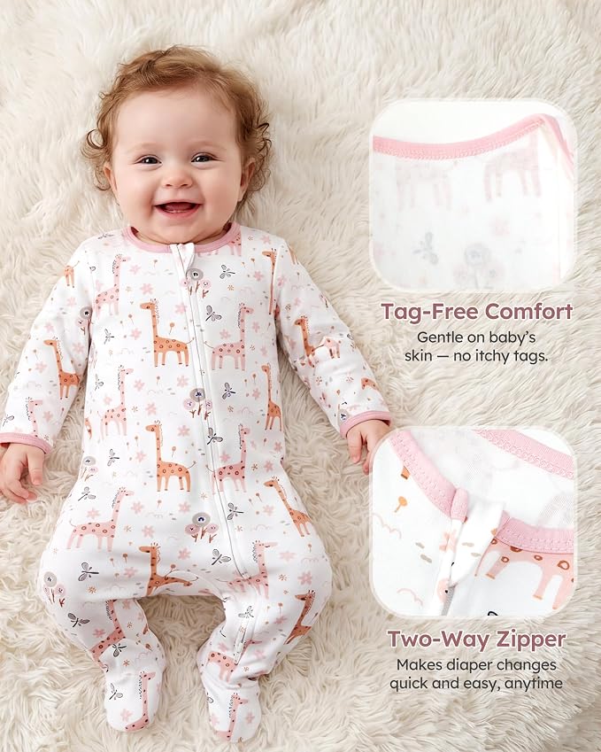 Baby Sleepers 100% Organic Cotton Pajamas - Image 2