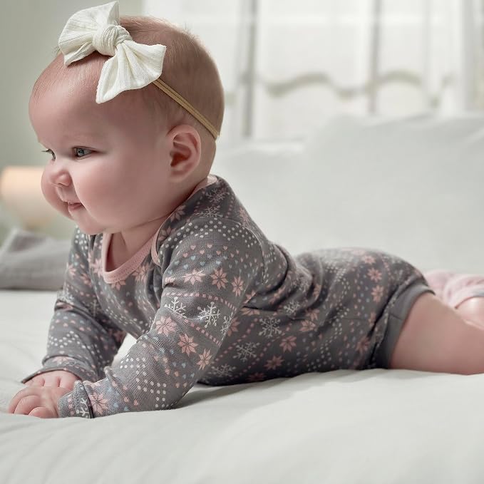 Gerber Baby Girls' 6-pack Long-sleeve Onesies Bodysuits - Image 2