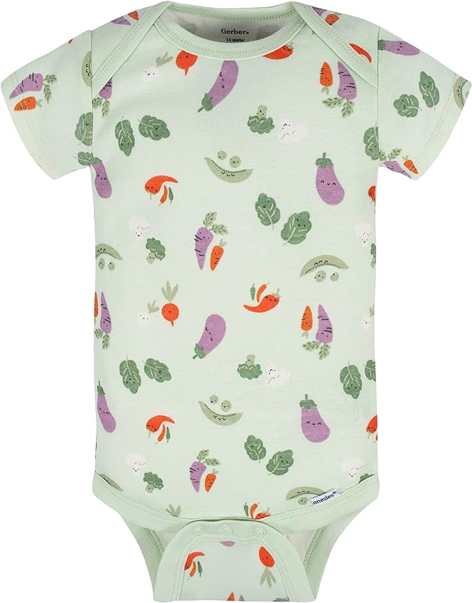 Gerber unisex-baby 8-pack Short Sleeve Onesies Bodysuits